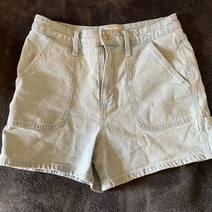 Light Denim High Rise Shorts Size 8